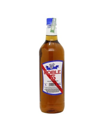 DOBLE 5 LICOR SECO BLANCO 1 LITRO