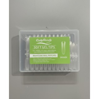 Rudy beauty paquete gel tips almendra