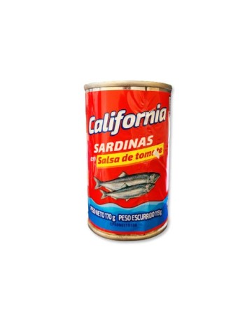 CALIFORNA SARDINA EN SALSA DE  TOMATE 170G