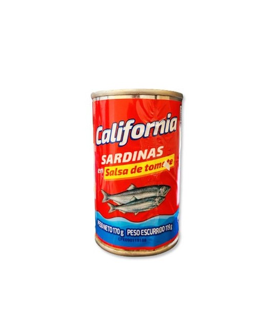 CALIFORNA SARDINA EN SALSA DE  TOMATE 170G