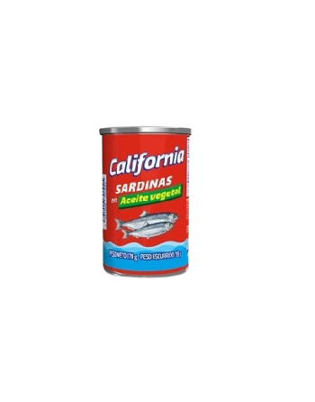 CALIFORNIA SARDINAS EN ACEITE VEGETAL 170G