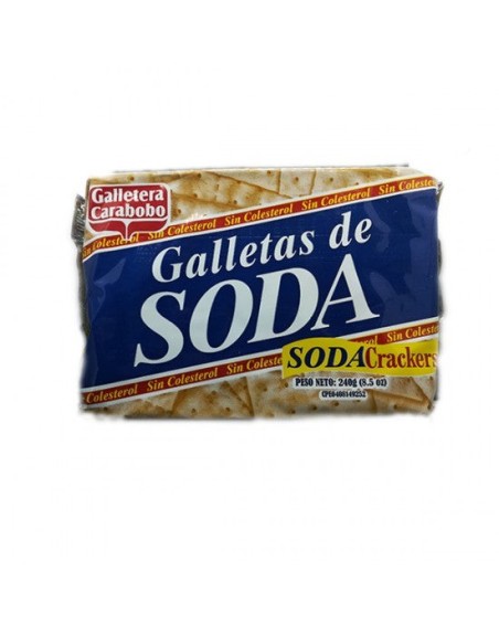 CARABOBO GALLETA SODA CRAKERS240G