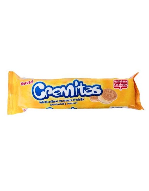 CARABOBO GALLETAS CREMITAS 70G