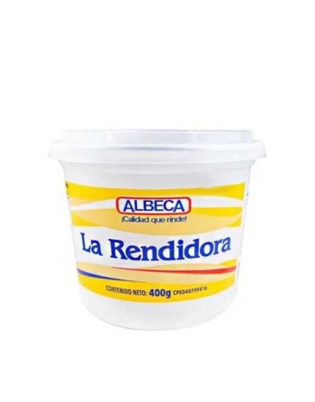 ALBECA LA RENDIDORA MARGARINA  400G