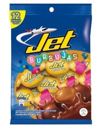 CHOCOLATE JET BURBUJA CON RELLENO 24 UNIDADES