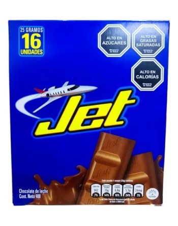 CHOCOLATINA JET DISPLAY 16 UNIDADES 400G