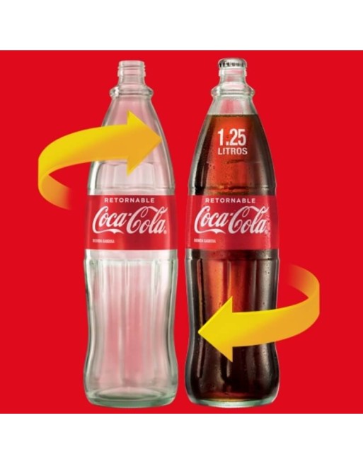 COCA COLA 1.25 BOTELLA RETORNABLE X CAJA X6 UND