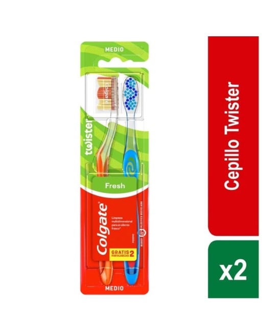COLGATE CEPILLO DENTAL TWISTER X2