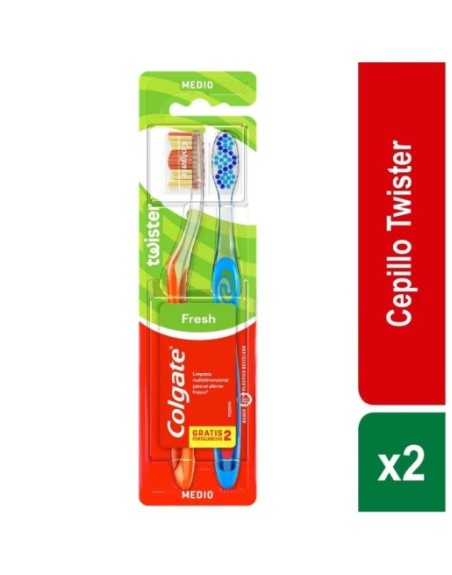 COLGATE CEPILLO DENTAL TWISTER X2