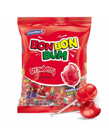 COLOMBIANA CHUPETA BON BON BUM FRESA X24