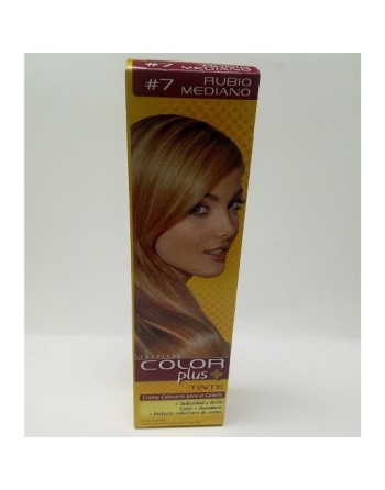 COLOR PLUS RUBIO MEDIANO No.7 TINTE CABELLO
