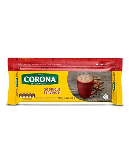 CORONA CHOCOLATE DE MESA CLAVOS Y CANELA 500G