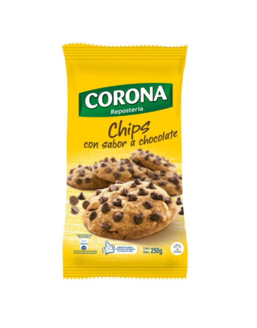 CORONA GOTAS DE CHOCOLATE SEMIAMARGO 250G