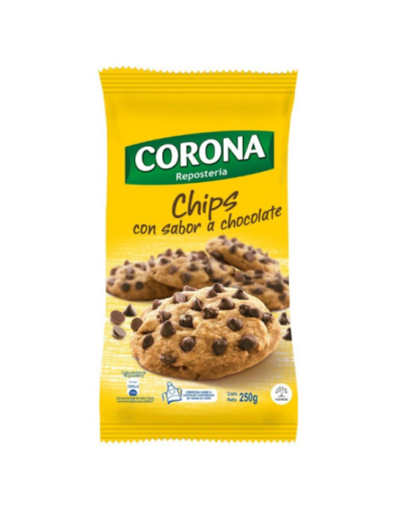 CORONA GOTAS DE CHOCOLATE SEMIAMARGO 250G