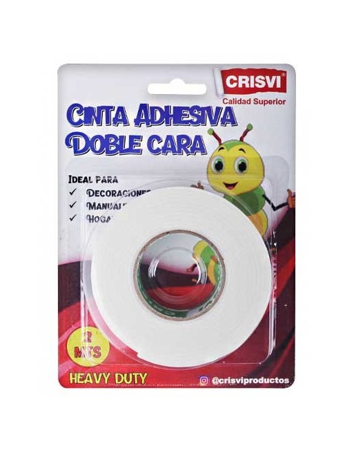 CRISVI CINTA ADHESIVA DOBLE CARA