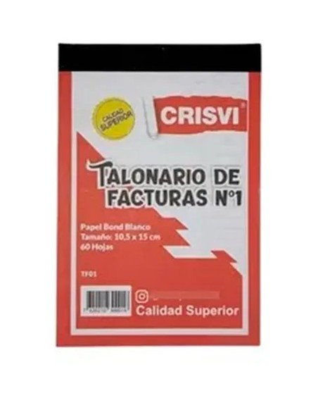 CRISVI TALONARIO DE FACTURAS