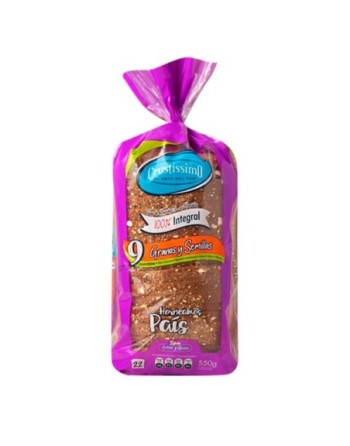 CRUSTISIMO PAN INTEGRAL 9 GRANOS 550G