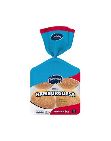 CRUSTISSIMO PAN HAMBURGUESA 600G