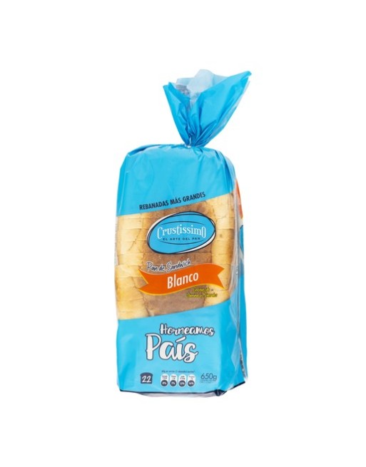 CRUSTISSIMO PAN SANDWI BLANCO 650G