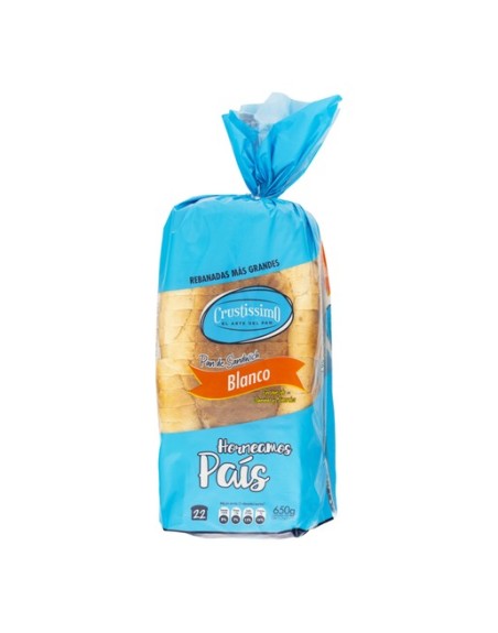 CRUSTISSIMO PAN SANDWI BLANCO 650G