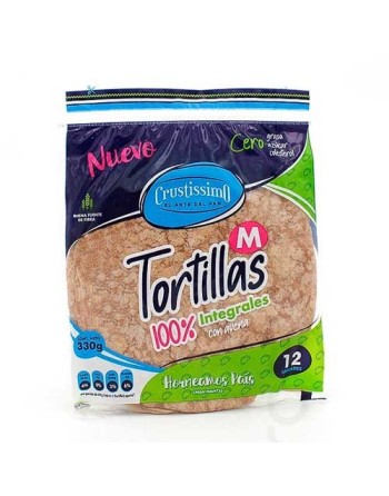 CRUSTISSIMO TORTILLAS INTEGRALES  330G