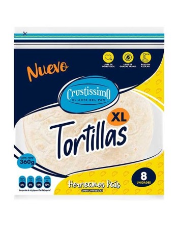 CRUSTISSIMO TORTILLAS XL X8UND 360G