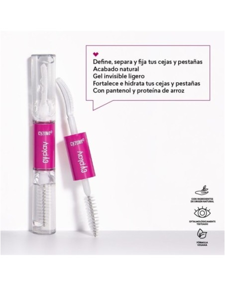 CYZONE MASCARA PESTAÑAS Y CEJAS  TRANSPARENTE