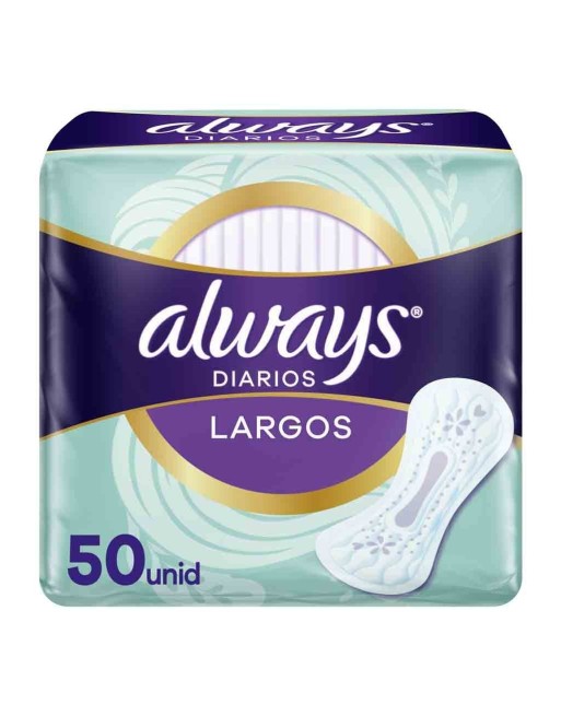 ALWAYS PROTECTORES DIARIOS LARGOSX3 PROTECCION X50UND 146G