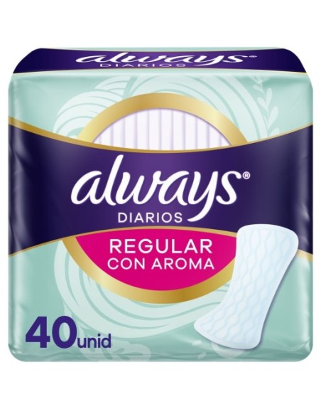 ALWAYS PROTECTORES DIARIOS REGULAR CON AROMA X40UND 97G