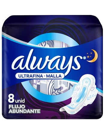 ALWAYS TOALLAS DE DIA SUAVE X 8UND