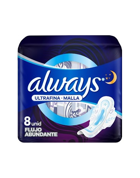 ALWAYS TOALLAS DE DIA SUAVE X 8UND