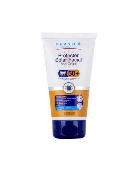 DERNIER PROTECTOR SOLAR CON COLOR TONO LIGHT SPF 50 EFECTO MATE 50G