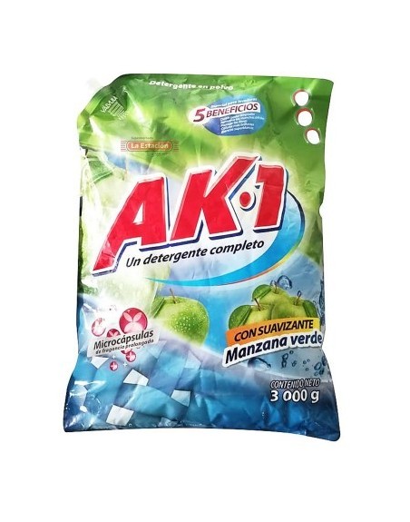 DETERGENTE AK MANZANA 3KG