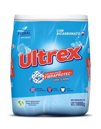 DETERGENTE EN POLVO ULTREX FLORAL 1KG
