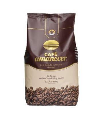 AMANECER CAFE TOSTADO EN GRANO GOURMET 1000G