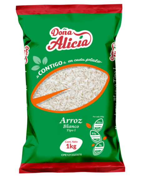 DOÑA ALICIA ARROZ BLANCO TIPO X24 BULTO