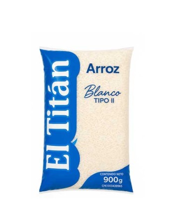 EL TITAN ARROZ BLANCO 900G
