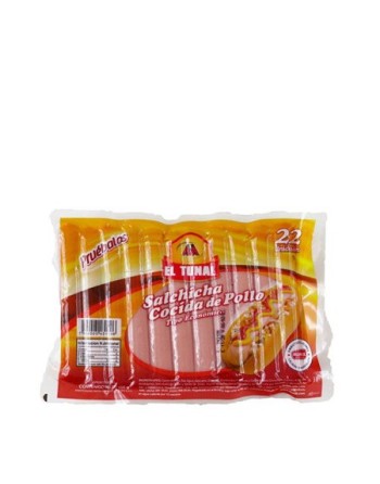 EL TUNAL SALCHICHA DE POLLO 22 UNIDADES