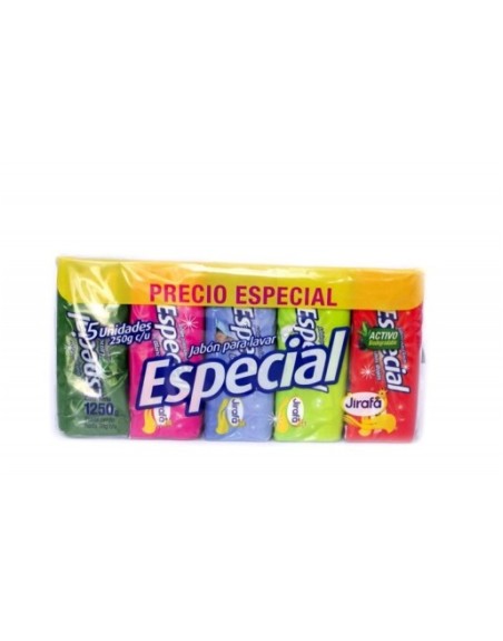 ESPECIAL JABON EN BARRA TIRA X 5 UND