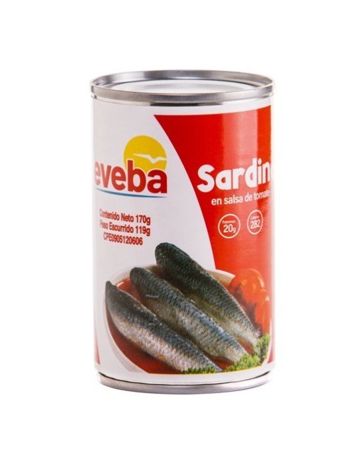EVEBA SARDINAS EN SALSA DE TOMATE 170G