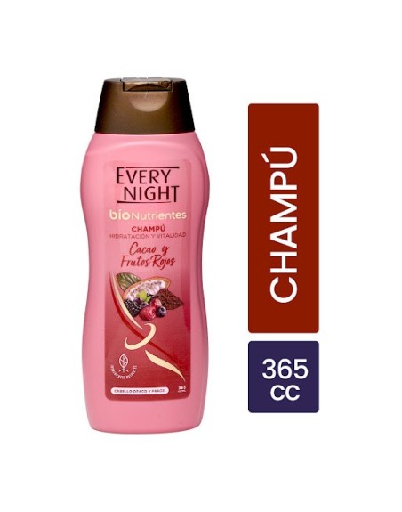 EVERY NIGHT BIO NUTRIENTES CHAMPU CACAO Y FRUTOS ROJOS 210ML