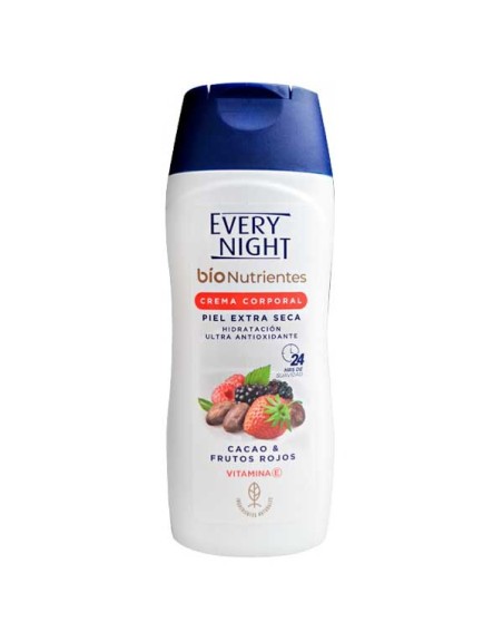 EVERY NIGTH BIO NUTRIENTES CREMA CORPORAL PIEL EXTRA SECA CACAO FRUTOS ROJOS 200ML