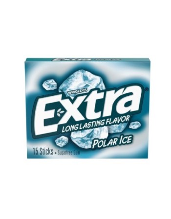 EXTRA CHICLETS SIN AZUCAR MENTA 15STICK