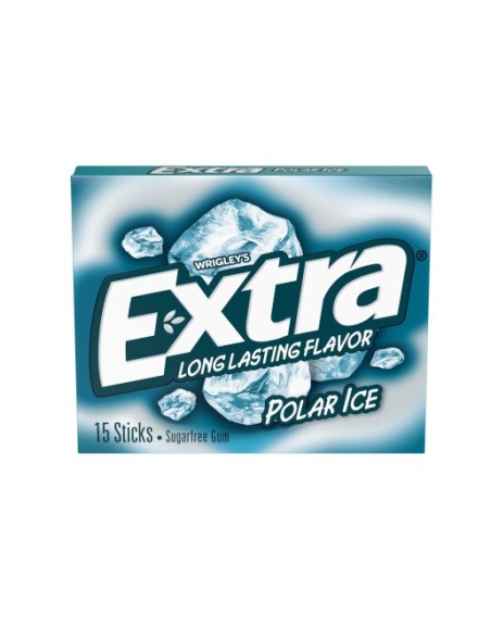 EXTRA CHICLETS SIN AZUCAR MENTA 15STICK