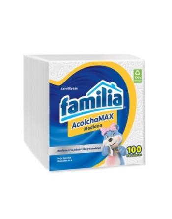 FAMILIA 100 SERVILLETAS ALCOCHAMAX MEDIANAS