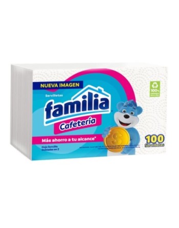 FAMILIA 100 SERVILLETAS CAFETERIA