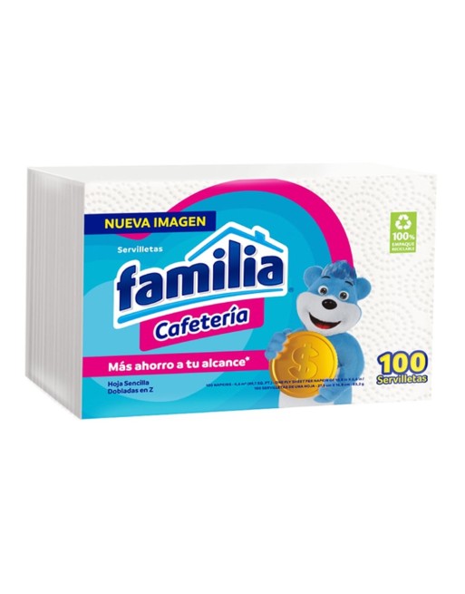 FAMILIA 100 SERVILLETAS CAFETERIA