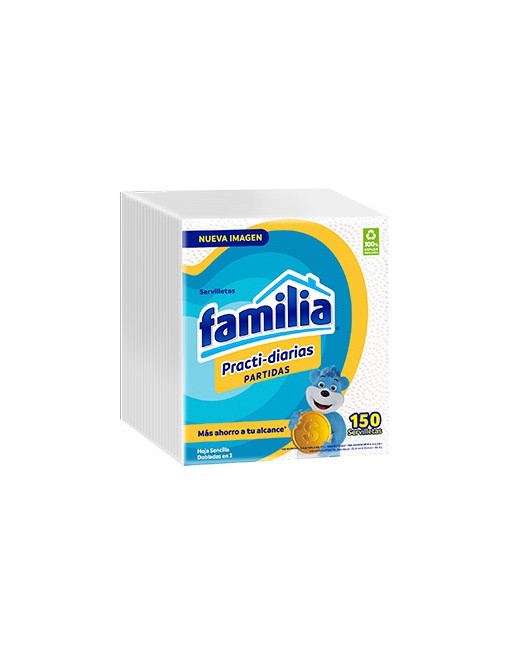 FAMILIA 100 SERVILLETAS PRACTI-DIARIAS PARTIDAS