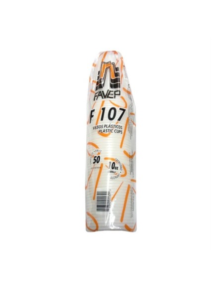 FAVEP F107  VASO PLASTICO X50
