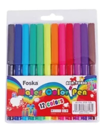 FOSKA MARCADORES DE AGUA  12 COLORES